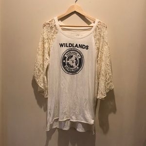 Free People Lace Tee